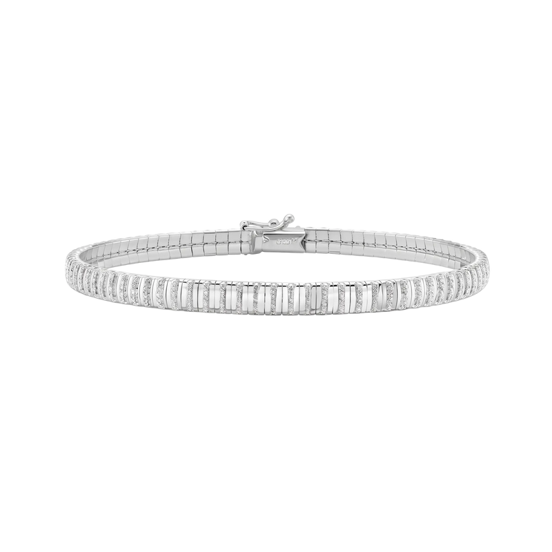 Rayons de la Côte d'Azur, White Gold Diamond Line Bracelet