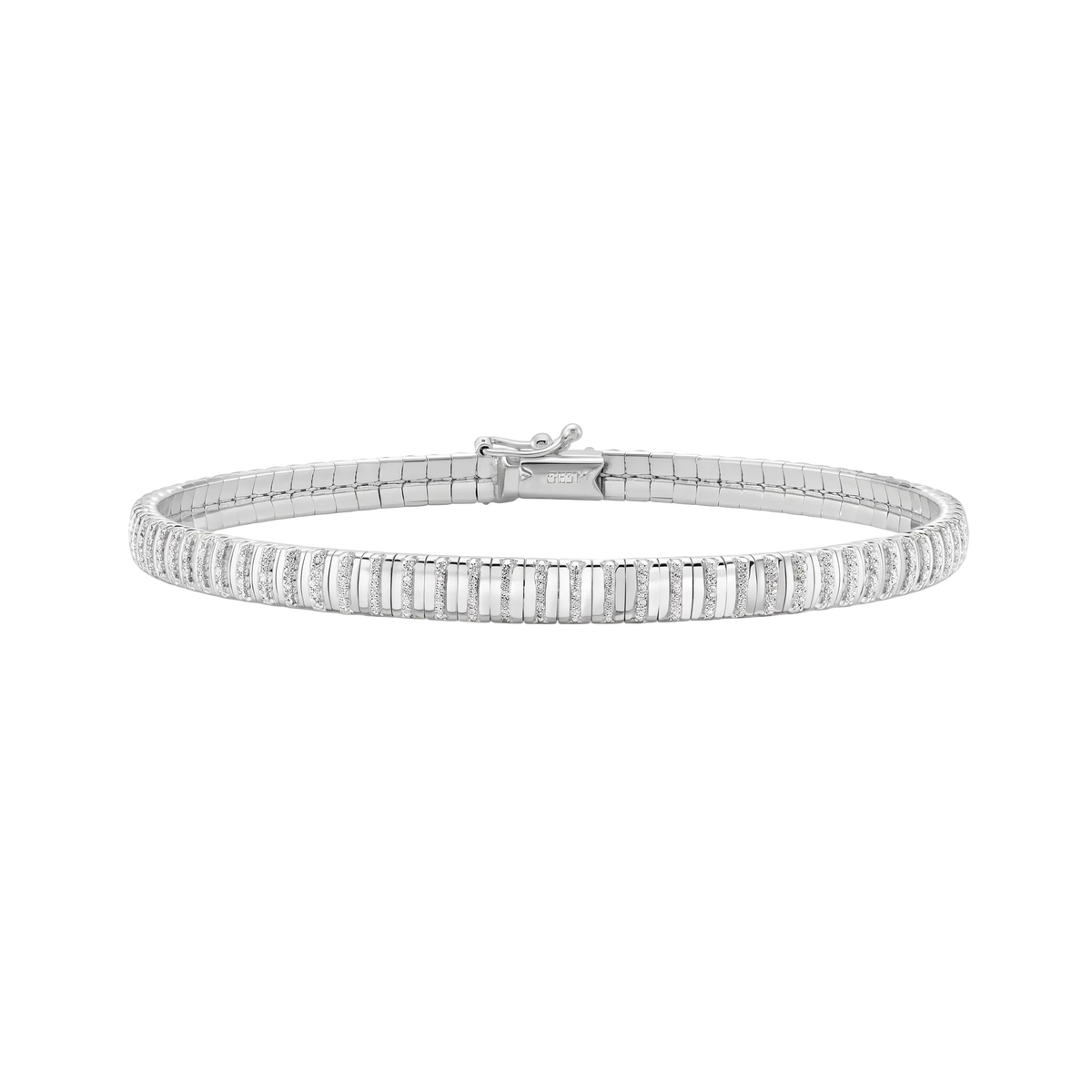 Rayons de la Côte d'Azur, White Gold Diamond Line Bracelet