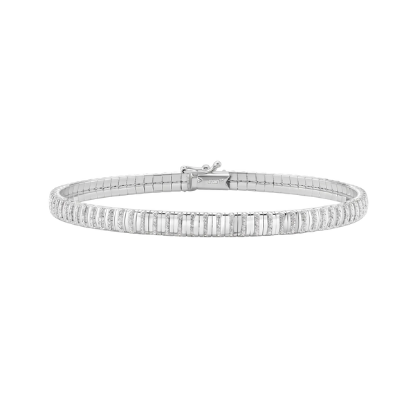 Rayons de la Côte d'Azur, White Gold Diamond Line Bracelet