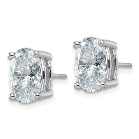 Les Etoiles de Madeleine, 6 CTW Oval Diamonds Earrings Studs