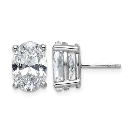 Les Etoiles de Madeleine, 6 CTW Oval Diamonds Earrings Studs