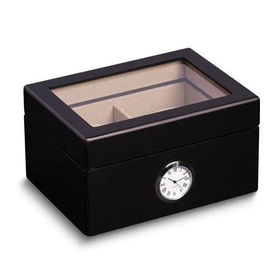 Bois de Loire, Black Wood Watch and Clock Display Case
