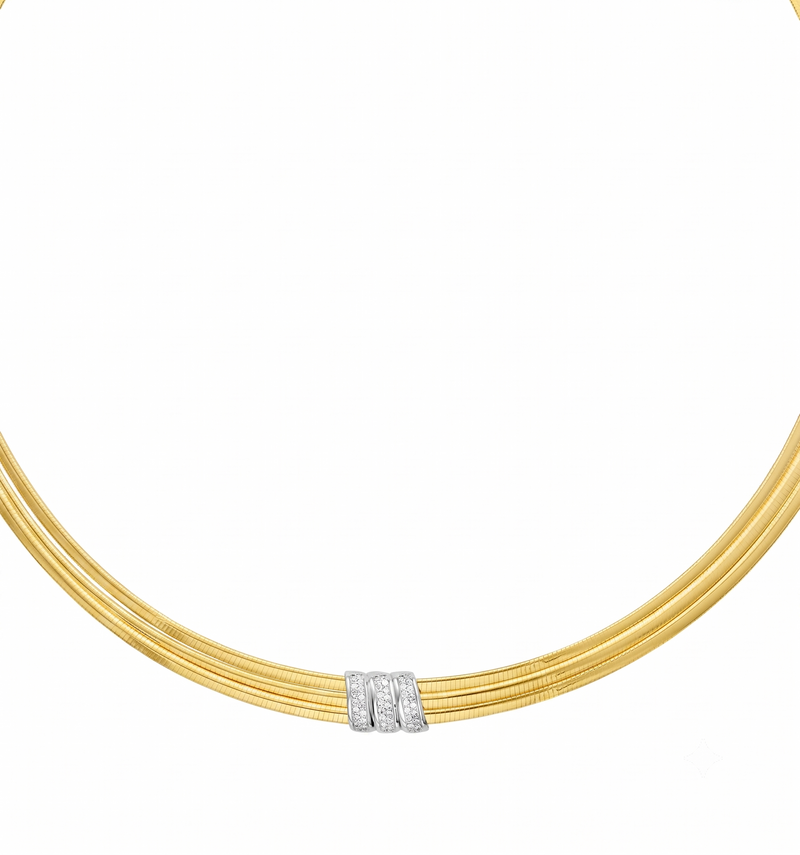 Diamonds Triple-Row Necklace (17")