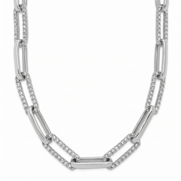 Étincelle de Montmartre, Diamond Paperclip Necklace