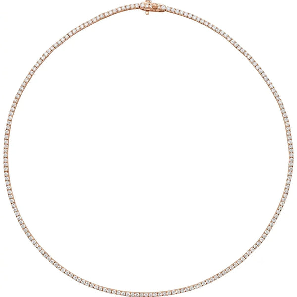 Étoiles de la Côte d'Azur, Diamond Tennis Line Necklace