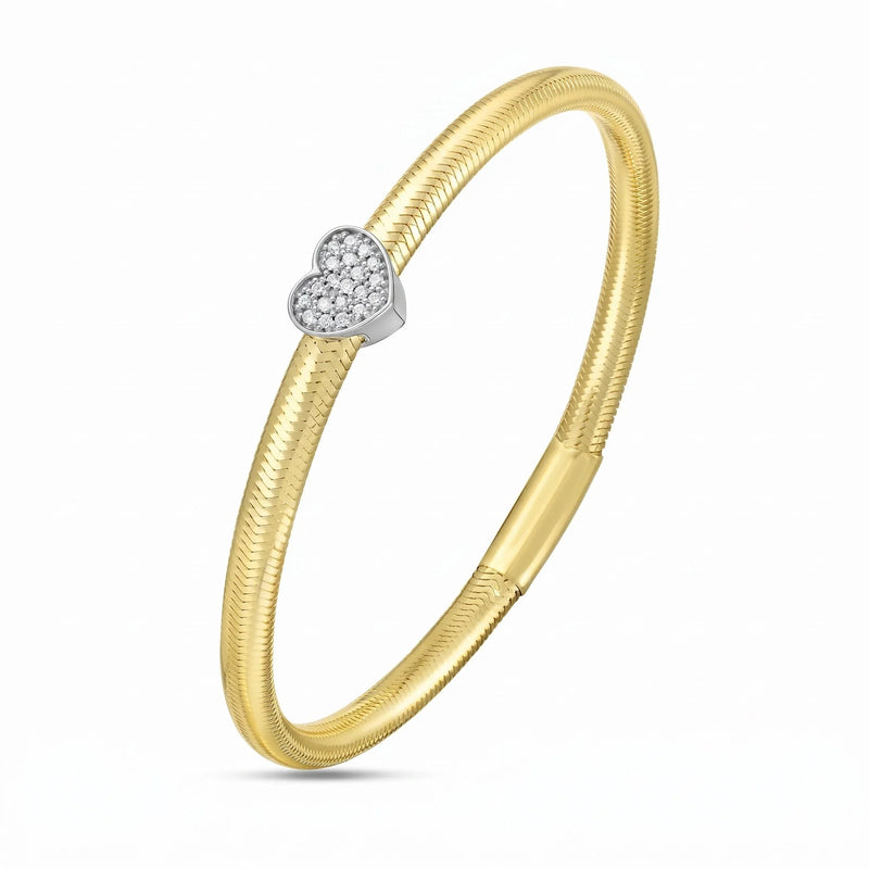 Cœur de Versailles, Diamond Two-Tone Heart Mesh Bracelet