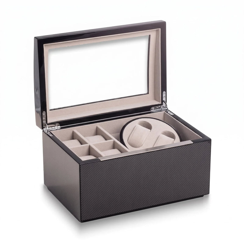 L'Éclat de Tuileries, Carbon Fiber & Glass Watch Winder