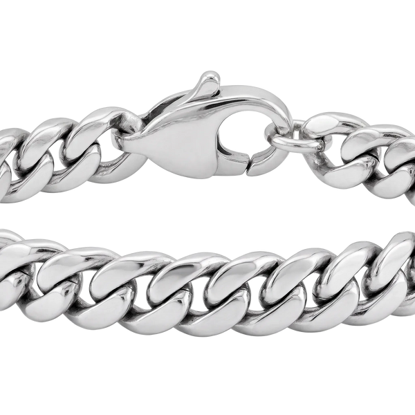 Reflet de Biarritz, White Gold Cuban Link Bracelet