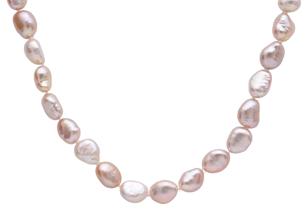 L'Aurore de Côte d'Azur, Lavender Pearl Baroque Necklace