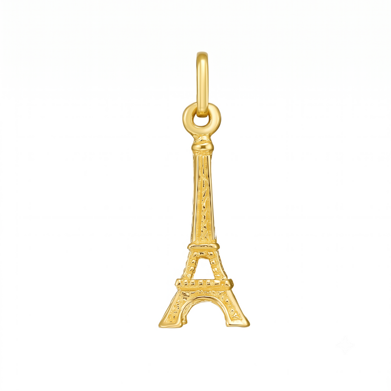 Eiffel Tower Charm, 14K Yellow Gold