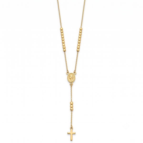 Grâce du Sacré-Cœur, Yellow Gold Cross Necklace