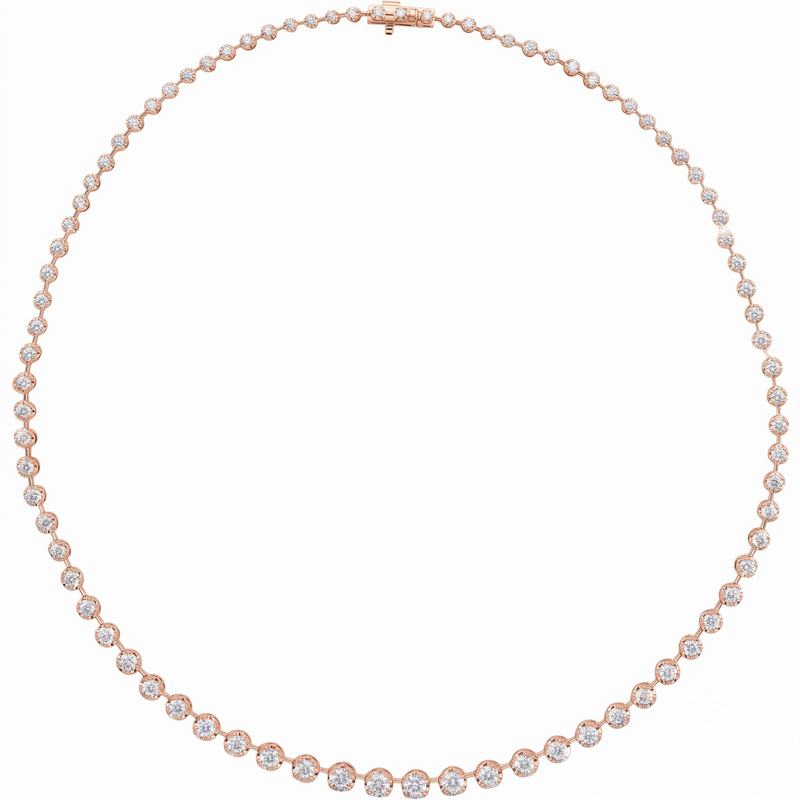 La Ligne Diamond Line Necklace 16"