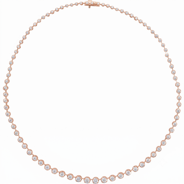 La Ligne Diamond Line Necklace 16"