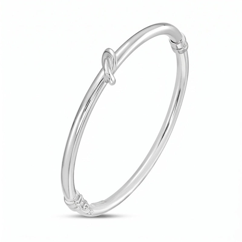 Nœuds De Versailles, Sterling Silver Sculptural Bangle