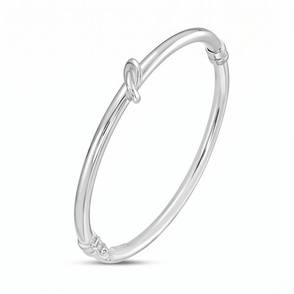 Nœuds De Versailles, Sterling Silver Sculptural Bangle