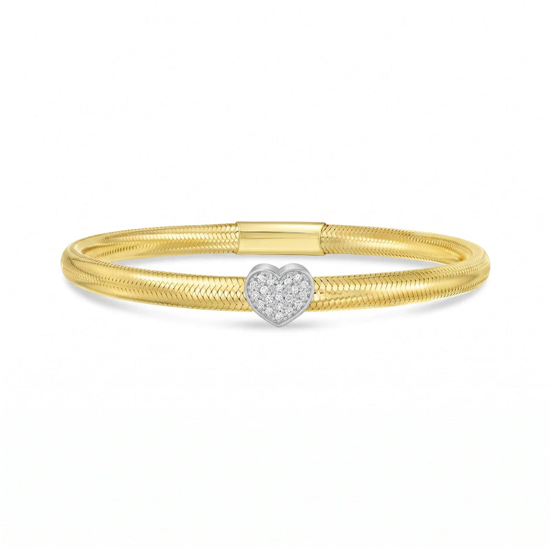 Cœur de Versailles, Diamond Two-Tone Heart Mesh Bracelet
