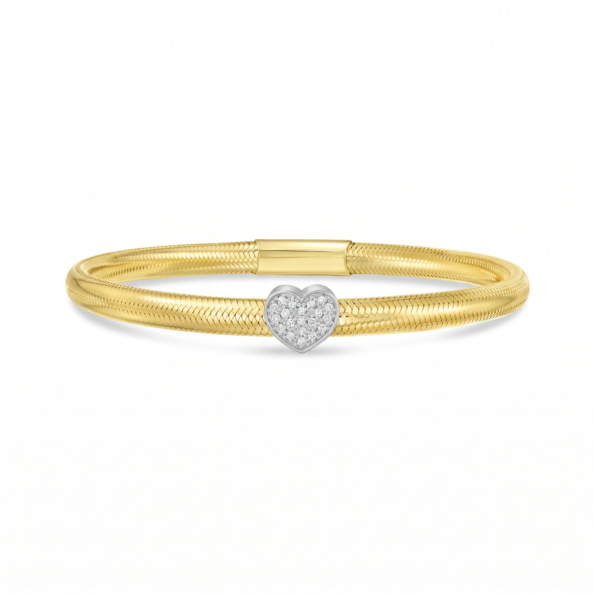 Cœur de Versailles, Diamond Two-Tone Heart Mesh Bracelet