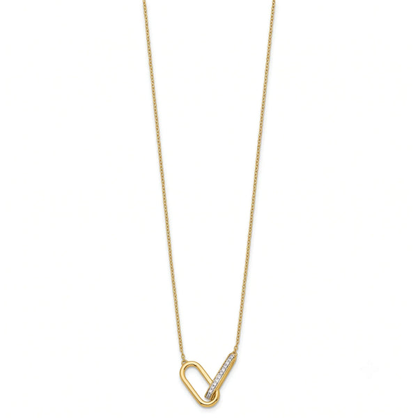 Maillons d'Éclat, Yellow Gold Diamond Link Necklace
