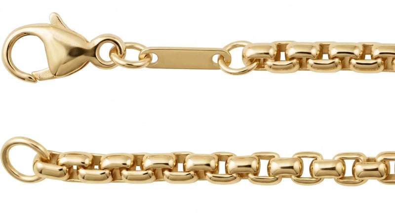 L'Ombre des Tuileries, White Gold Box Chain Necklace
