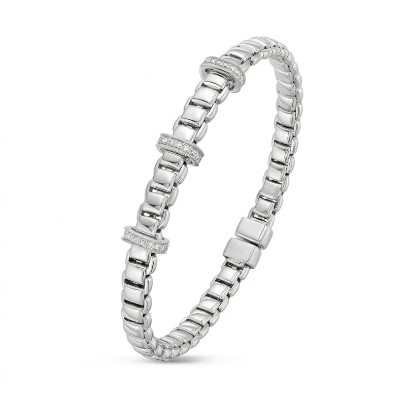 Les Trois Lumières de Versailles, White Gold Diamond Bracelet