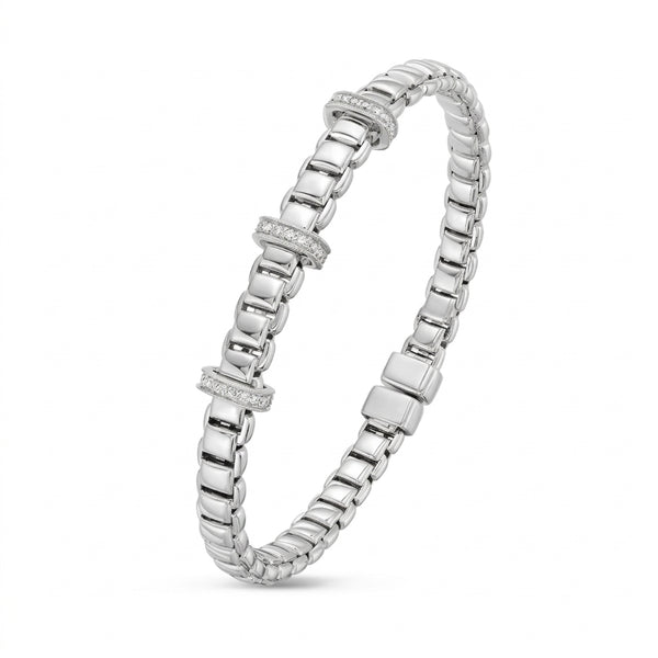 Les Trois Lumières de Versailles, White Gold Diamond Bracelet