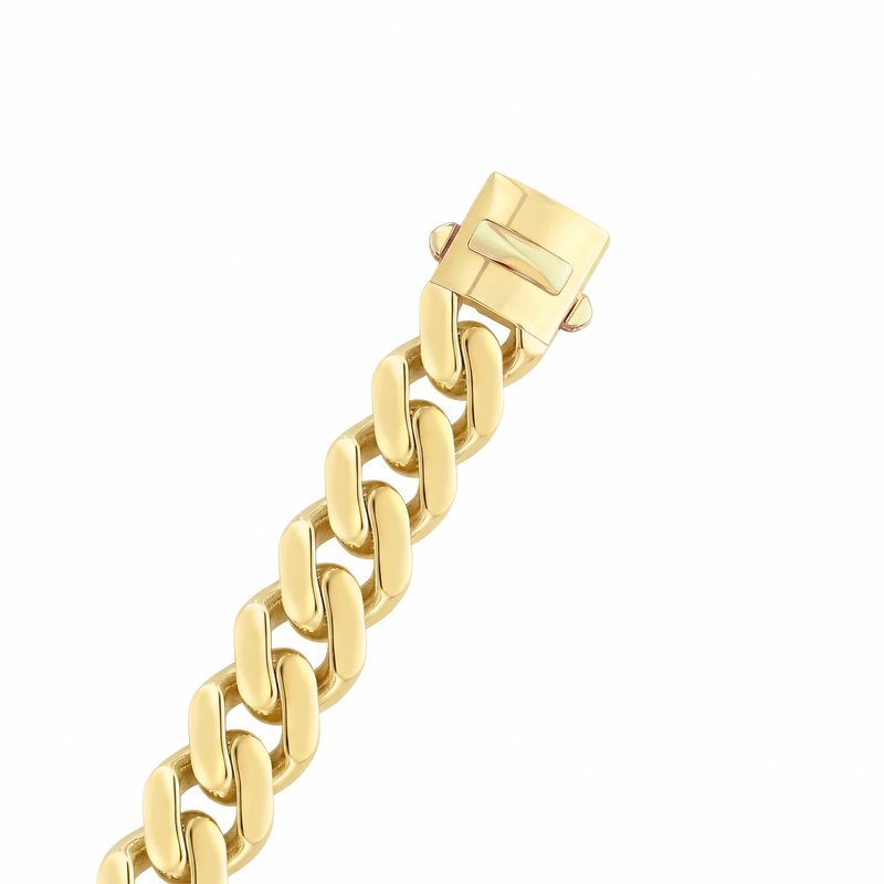 14K Yellow Gold Lite Miami Cuban Chain Necklace