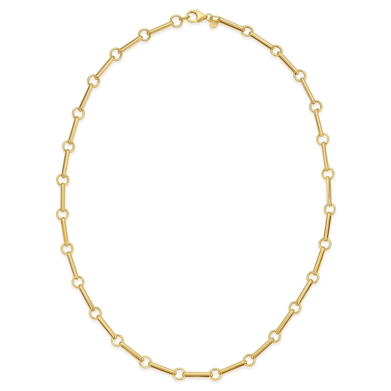 Géométrie du Pont Neuf, Gold Rectilinear Chain Necklace