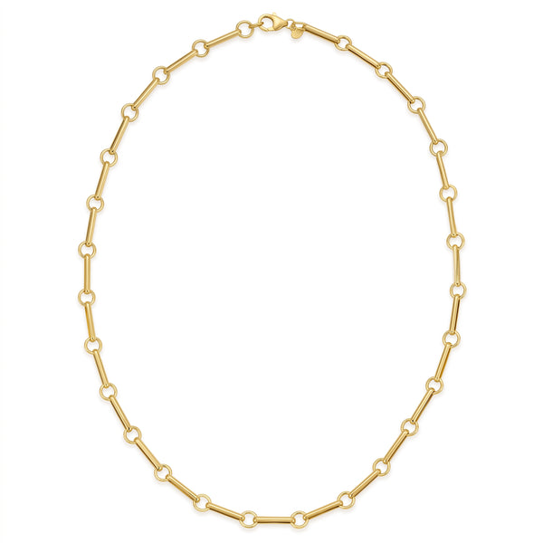 Géométrie du Pont Neuf, Gold Rectilinear Chain Necklace