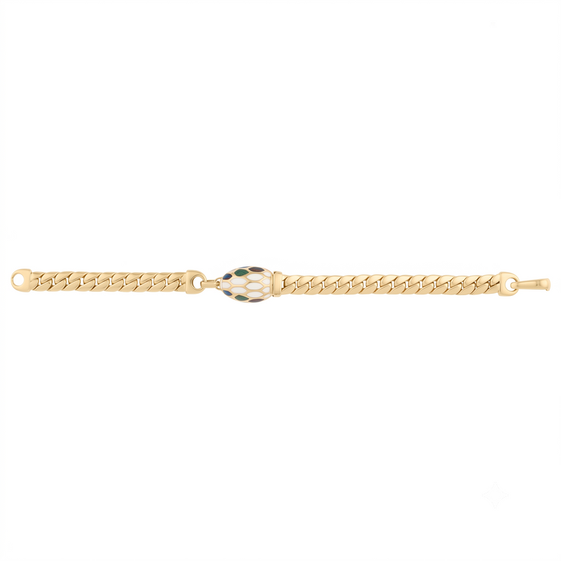 Le Serpent Curb Link Bracelet (7.5")