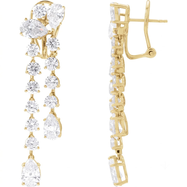 Cascade de Montmartre, Lab-Grown Diamond Dangle Earrings