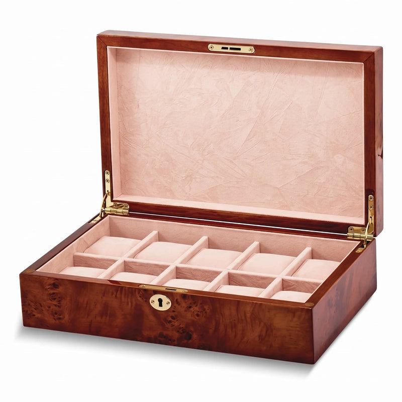 L'Écrin de Versailles, Burlwood Watch Presentation Case