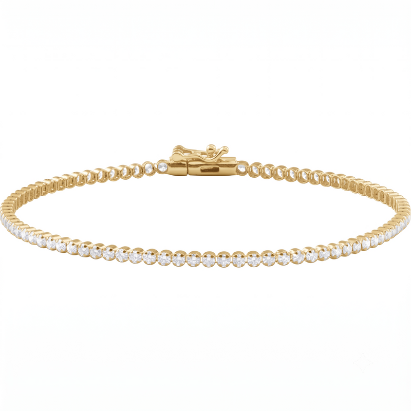 Lightweight Diamond Tennis Bracelet