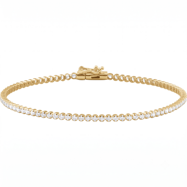 Lightweight Diamond Tennis Bracelet