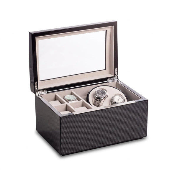 L'Éclat de Tuileries, Carbon Fiber & Glass Watch Winder