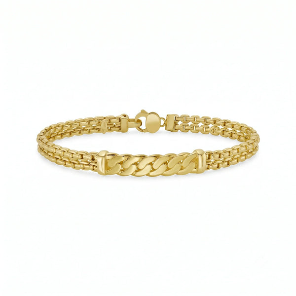 Reflet de Versailles, Gold Venetian Curb Bracelet