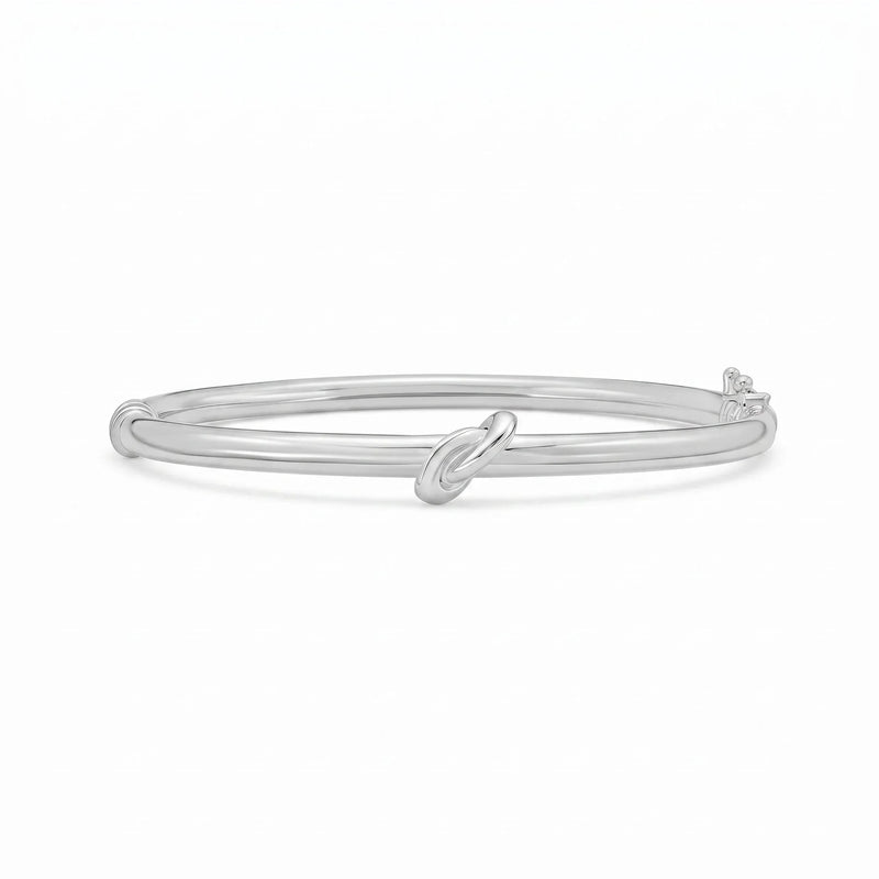 Nœuds De Versailles, Sterling Silver Sculptural Bangle