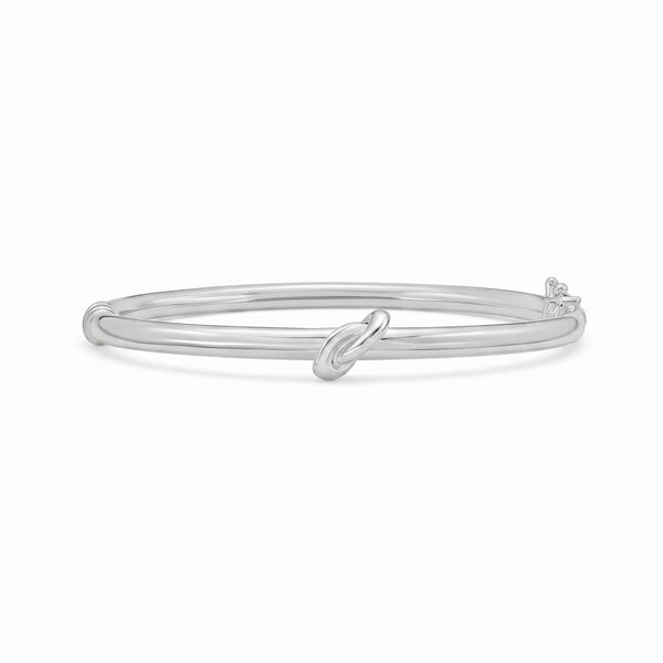 Nœuds De Versailles, Sterling Silver Sculptural Bangle