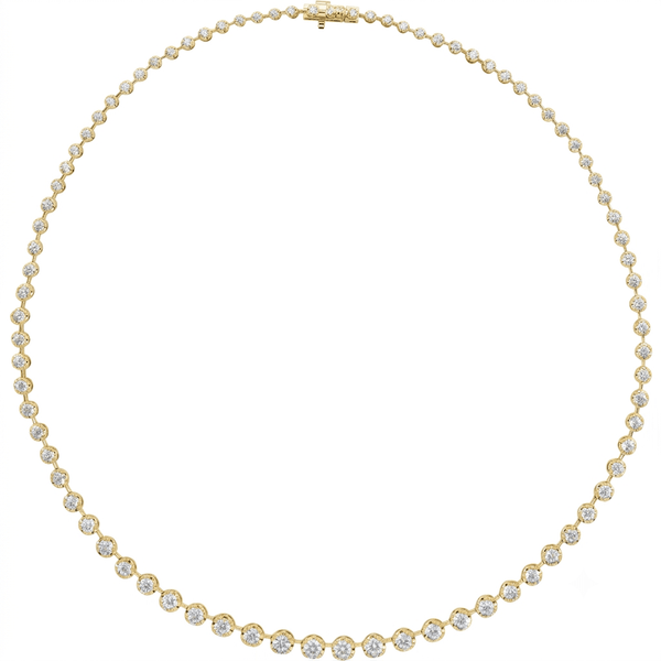 La Ligne Diamond Line Necklace 16"