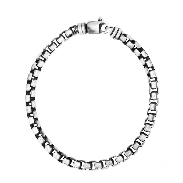L'Ombre de Versailles, Sterling Silver Box Link Bracelet
