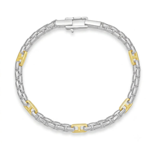 Lumière de la Côte d'Azur, Two-Tone Mariner Link Bracelet