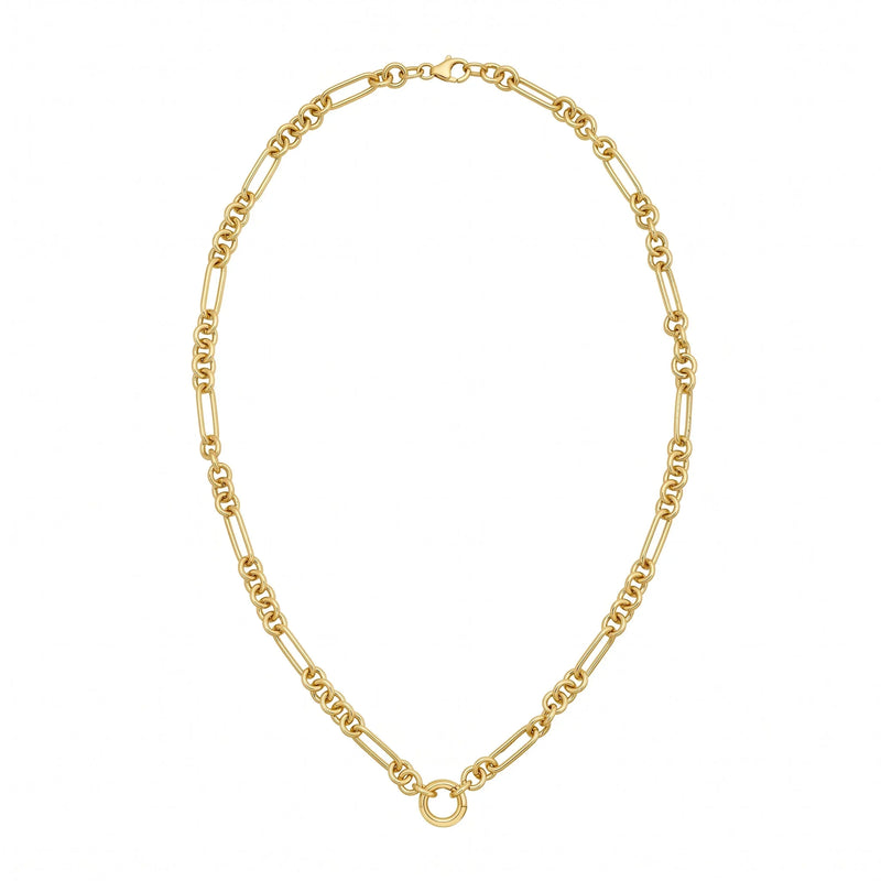 L'Éclat de Versailles, 14K Gold Figaro Link Necklace