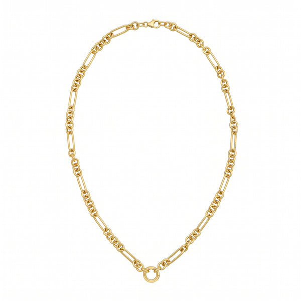 L'Éclat de Versailles, 14K Gold Figaro Link Necklace