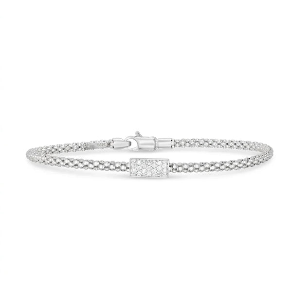 Lumière de Biarritz, White Gold Diamond Bar Bracelet