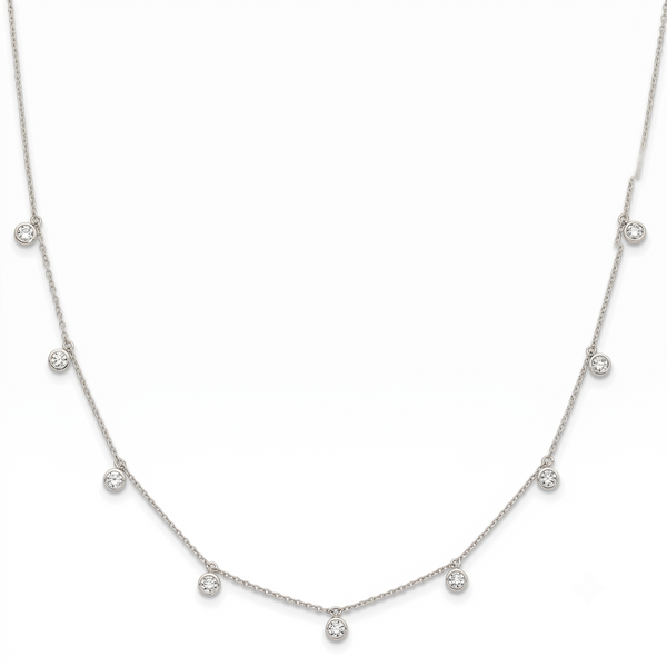 Pluie d'Étoiles, Lab-Grown Diamond Station Necklace
