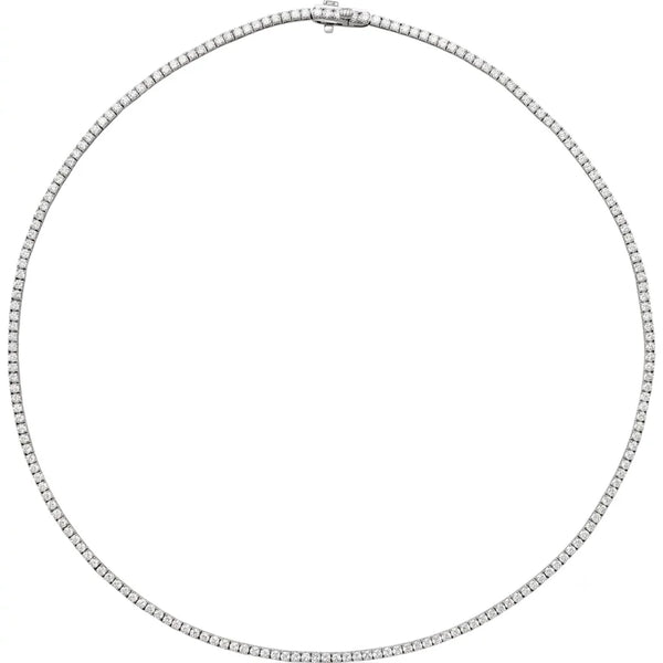 Étoiles de la Côte d'Azur, Diamond Tennis Line Necklace