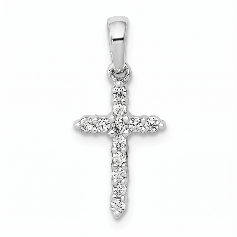 La Jolie, Diamond Latin Cross Pendant