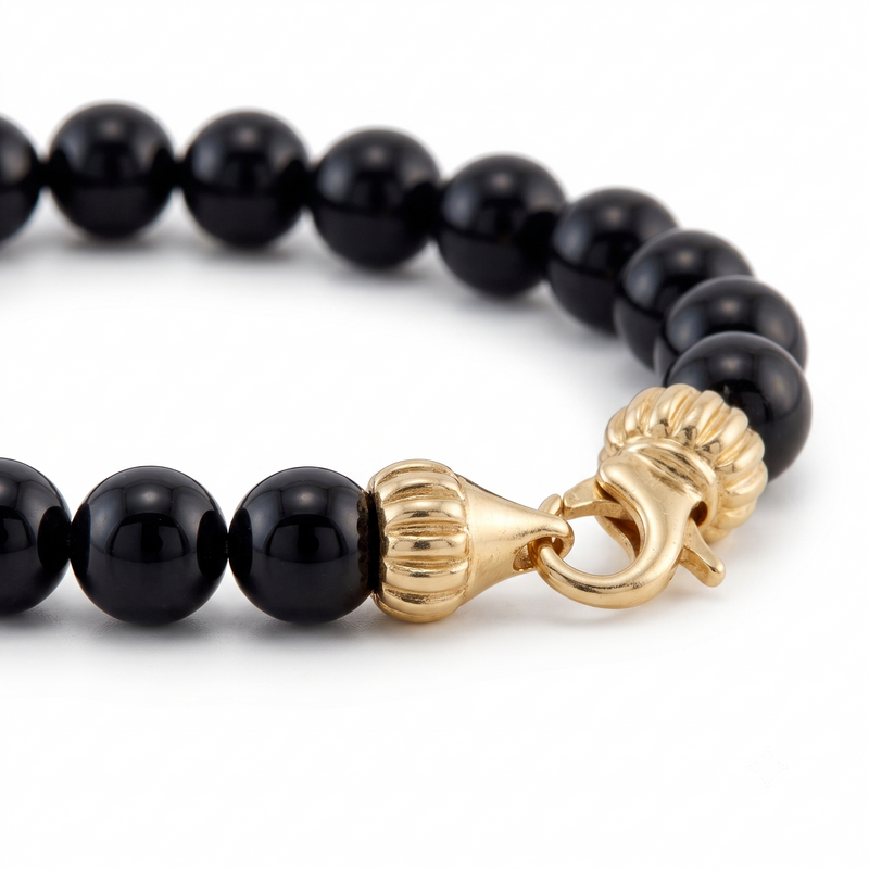 Onyx Bead Bracelet