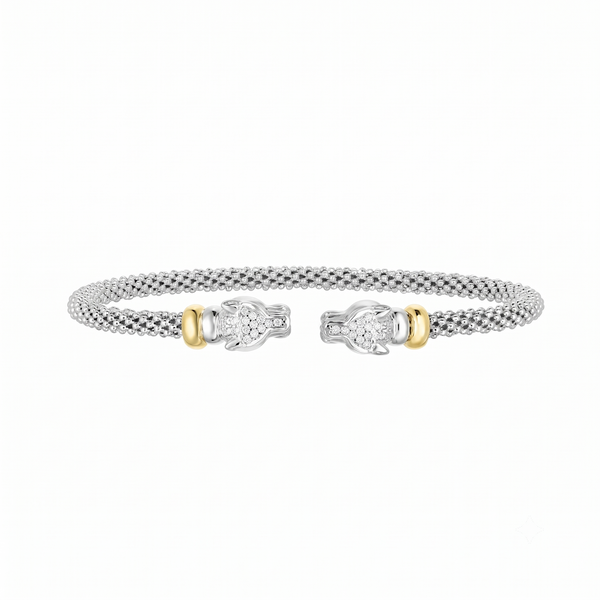 Velours du Marais, Diamond & Gold Panther Cuff Bracelet