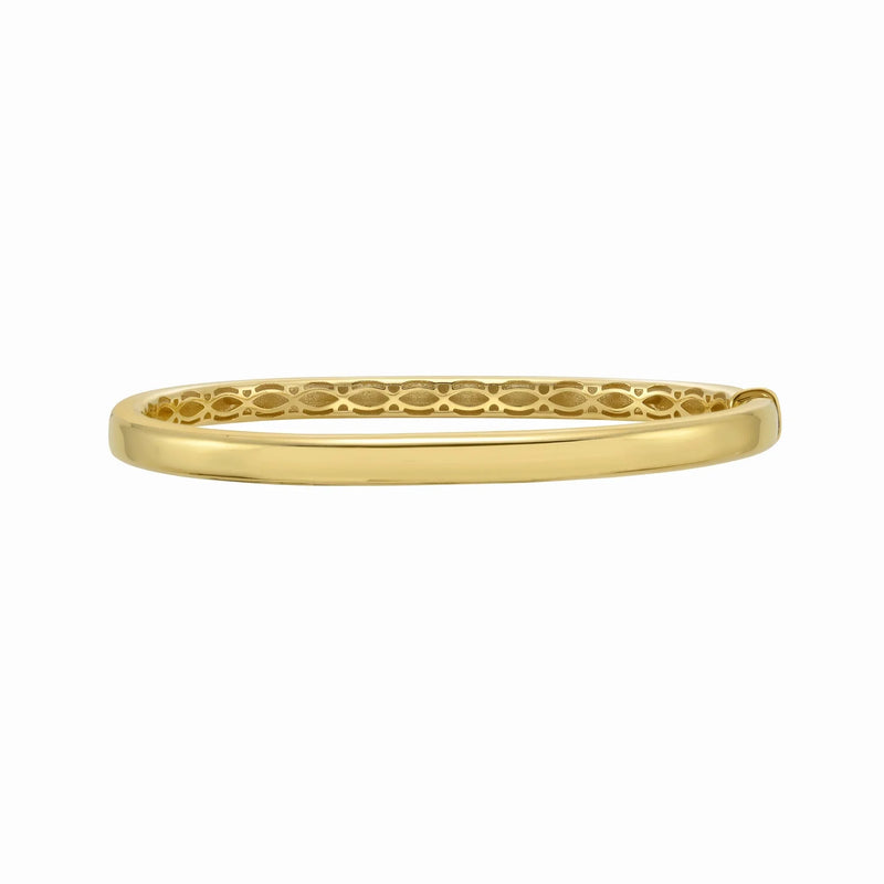 Lumière de Fontainebleau, 14K Yellow Gold Oval Bangle Bracelet
