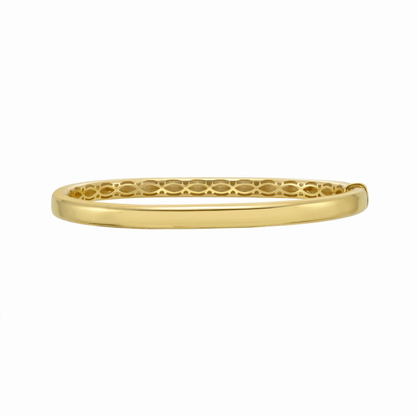 Lumière de Fontainebleau, 14K Yellow Gold Oval Bangle Bracelet